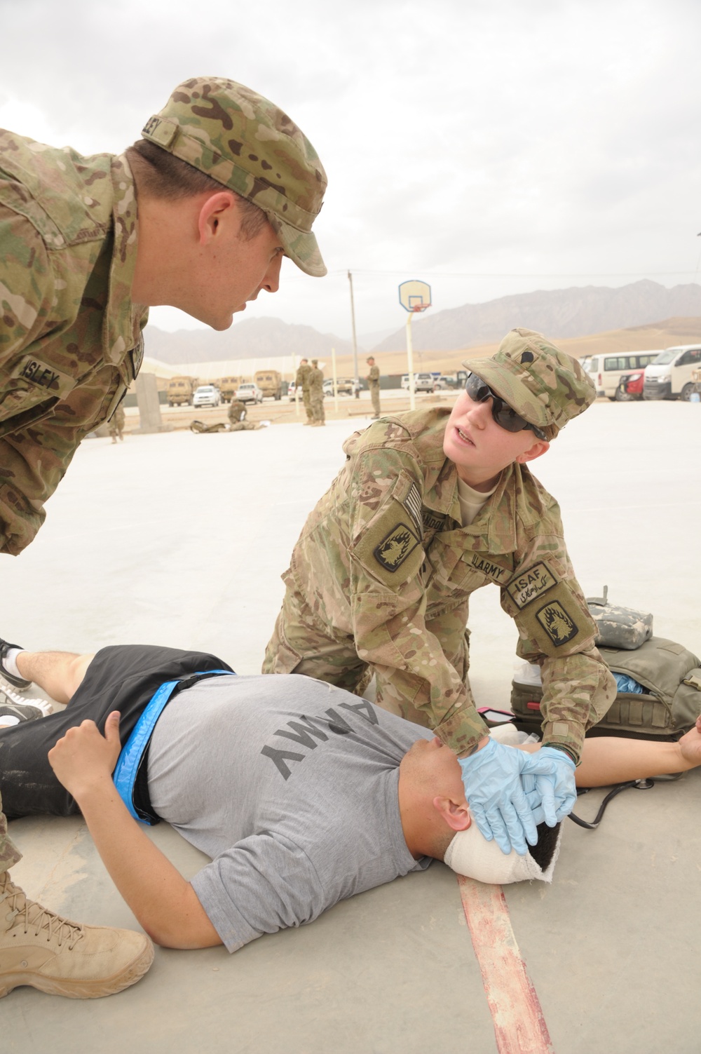 Mass-casualty training exercise