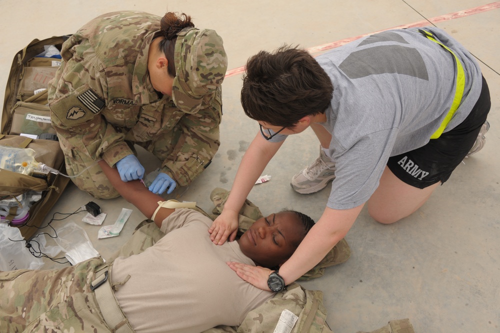 Mass-casualty training exercise