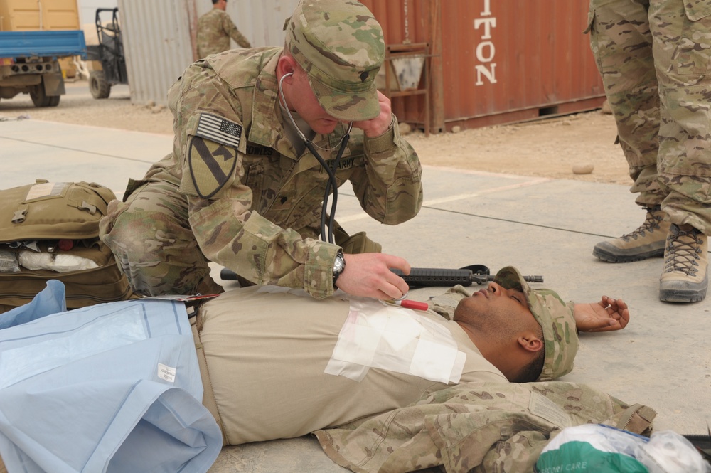 Mass-casualty training exercise