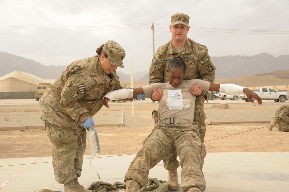 Mass-casualty training exercise