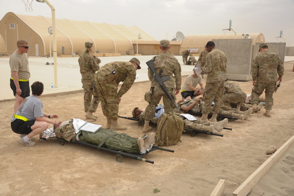 Mass-casualty training exercise