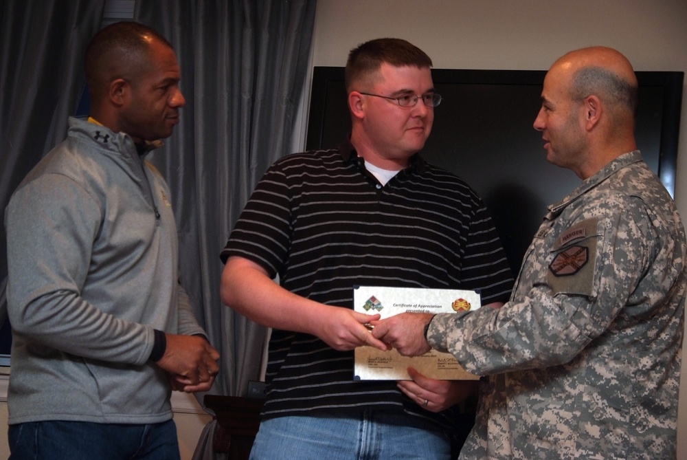 Soldiers honored for mentoring