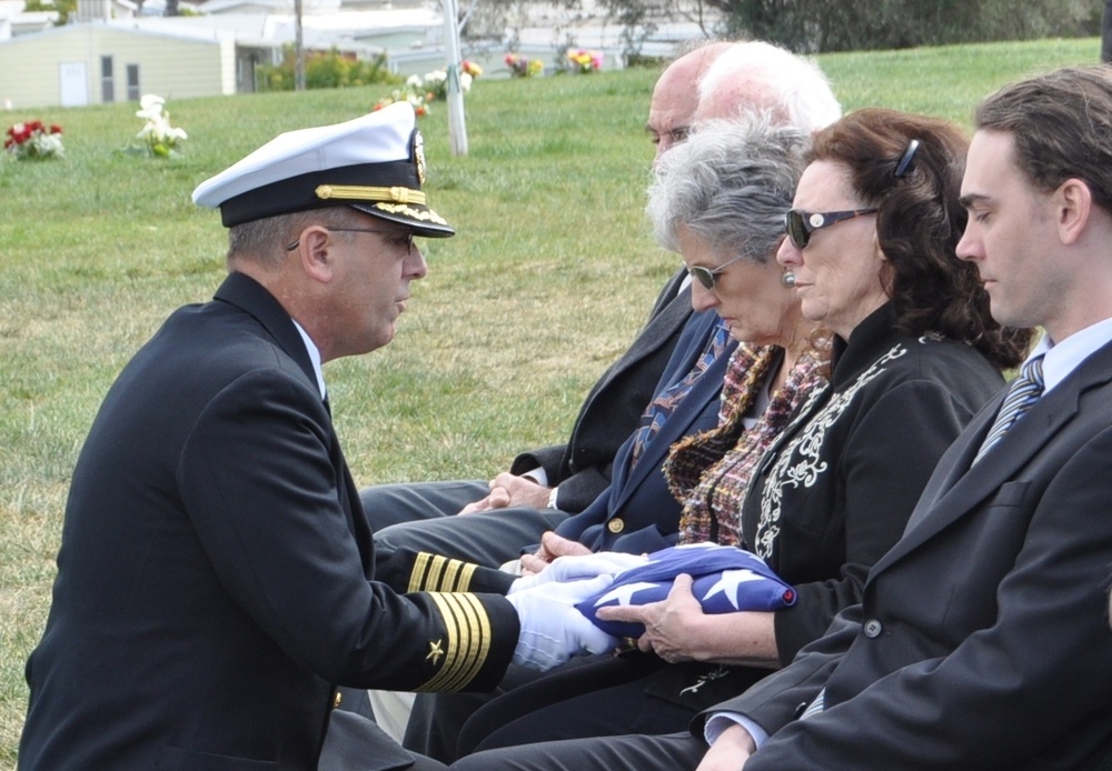 Graveside service for retired rear admiral