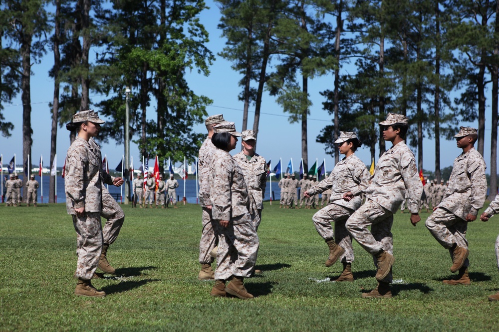 Master Gunnery Sgt. Adkins' retirement ceremony