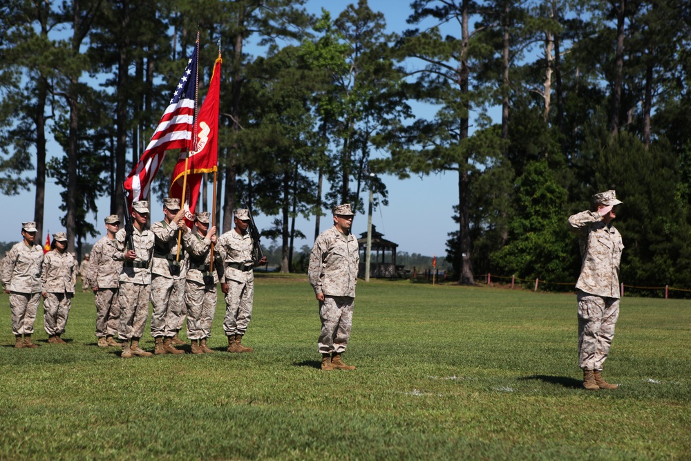 Master Gunnery Sgt. Adkins' retirement ceremony