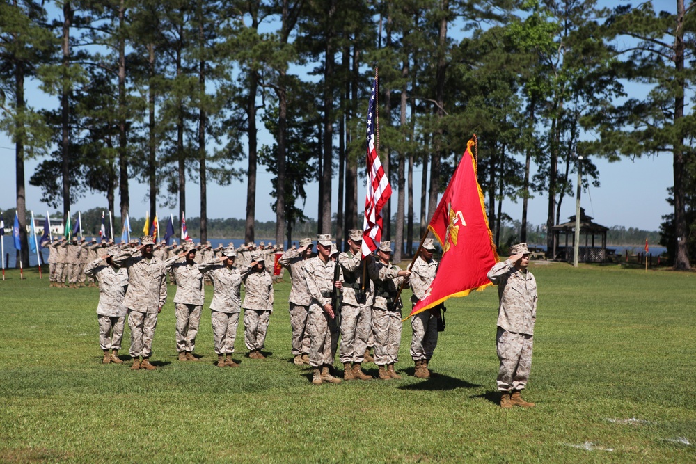 Master Gunnery Sgt. Adkins' retirement ceremony