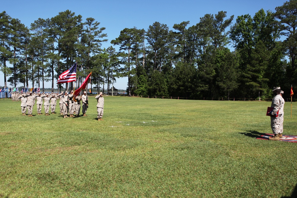 Master Gunnery Sgt. Adkins' retirement ceremony