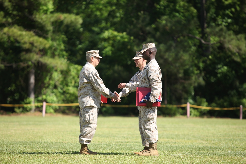 Master Gunnery Sgt. Adkins' retirement ceremony