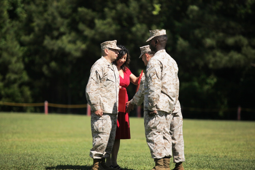 Master Gunnery Sgt. Adkins' retirement ceremony