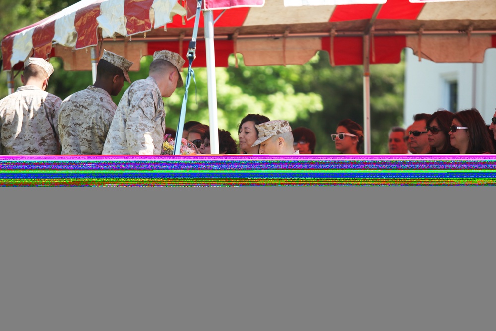 Master Gunnery Sgt. Adkins' retirement ceremony