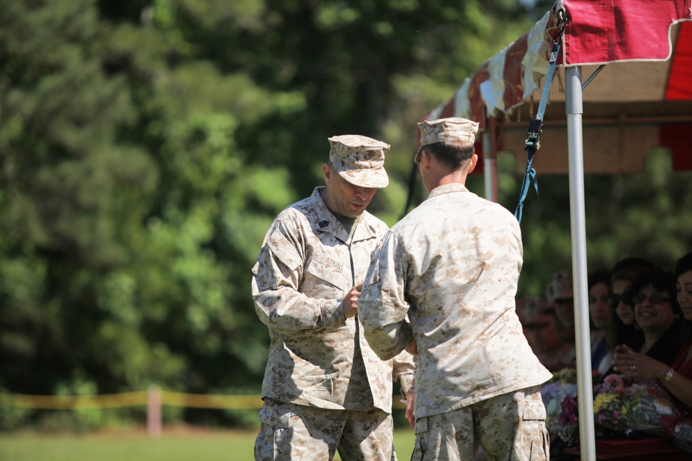 Master Gunnery Sgt. Adkins' retirement ceremony