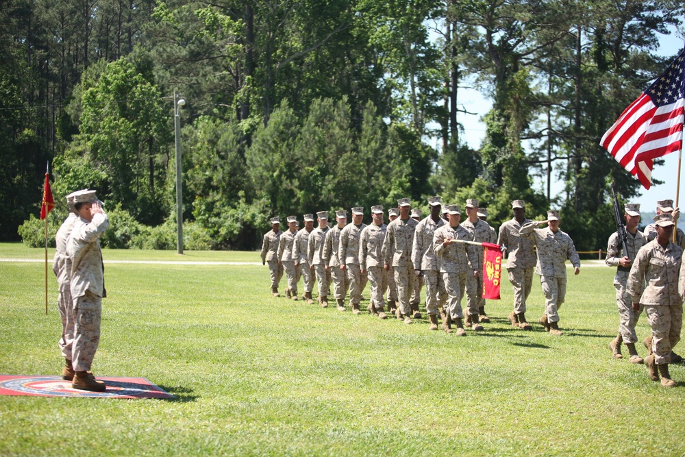 Master Gunnery Sgt. Adkins' retirement ceremony