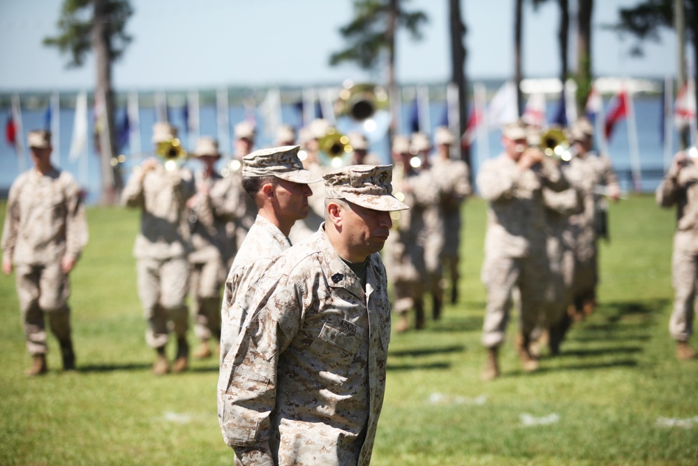 Master Gunnery Sgt. Adkins' retirement ceremony