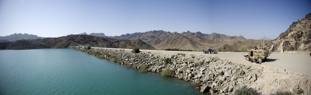 A panoramic view of Dahla Dam, Afghanistan