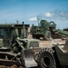 815th Engineer Company works at a construction site at Camp Gilbert C. Grafton, ND