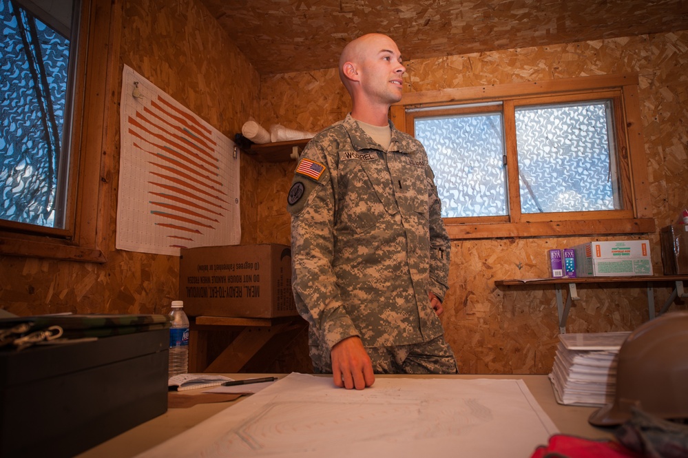 815th Engineer Company works at the COL site at Camp Grafton