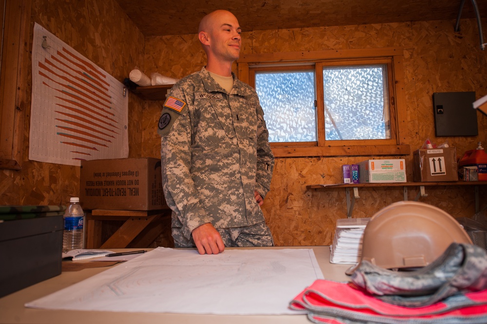 815th Engineer Company works at the COL site at Camp Grafton