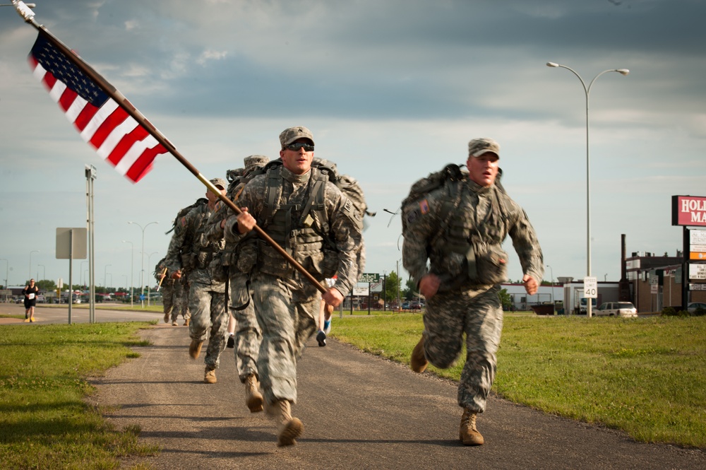 Remember the Fallen 12K run at Devils Lake, ND