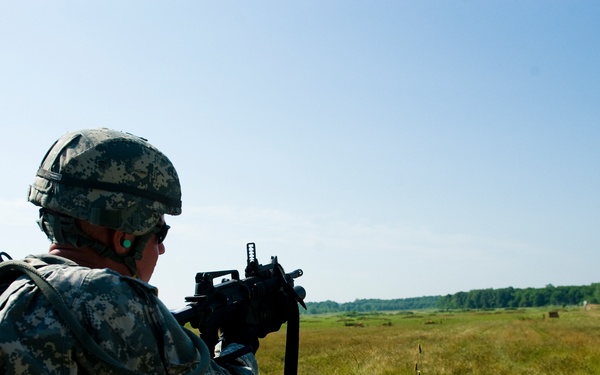 81st Troop Command military police fire grenade launchers