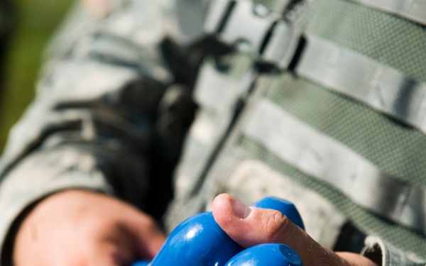 81st Troop Command military police fire grenade launchers