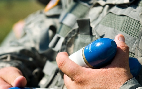 81st Troop Command military police fire grenade launchers