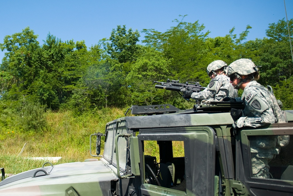 81st Troop Command military police fire grenade launchers