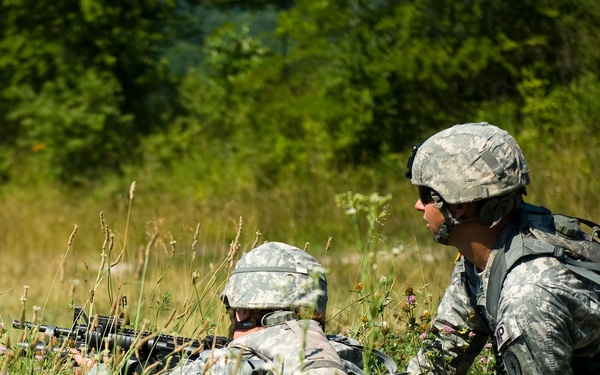 81st Troop Command military police fire grenade launchers