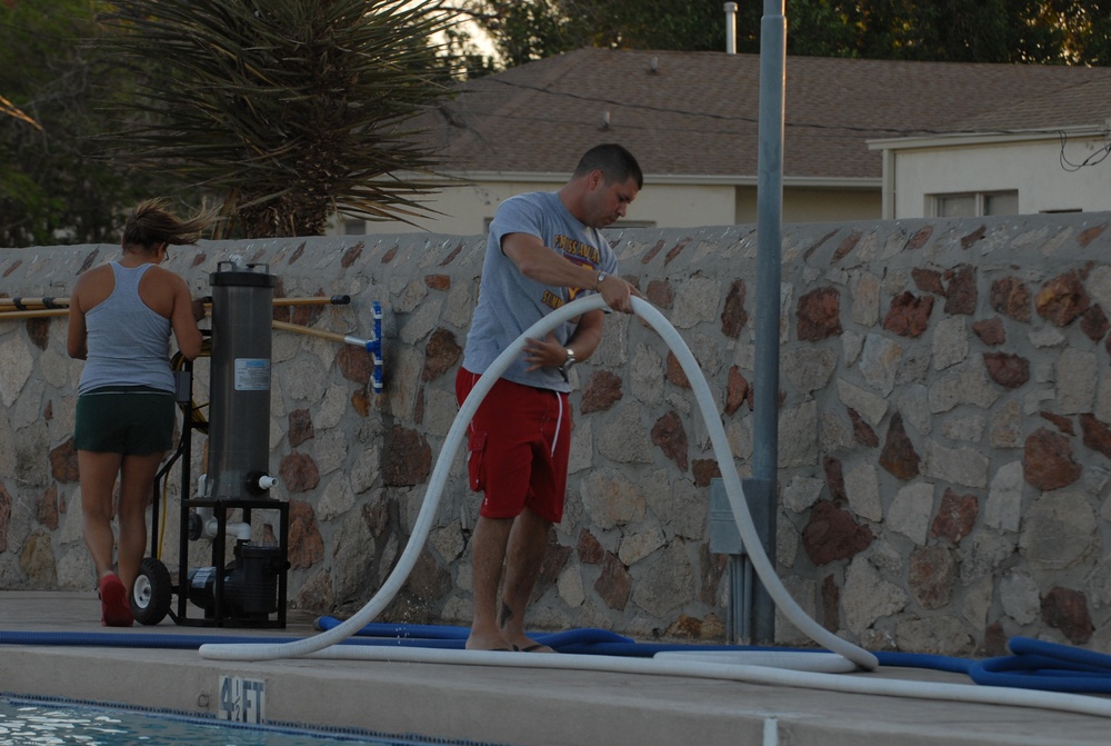 Lifeguards here at Fort Bliss