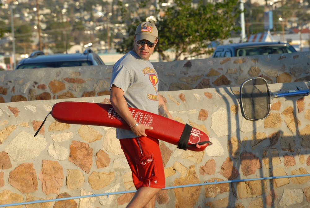 Lifeguards here at Fort Bliss