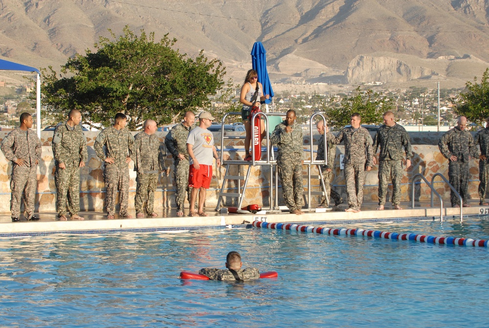 Lifeguards here at Fort Bliss