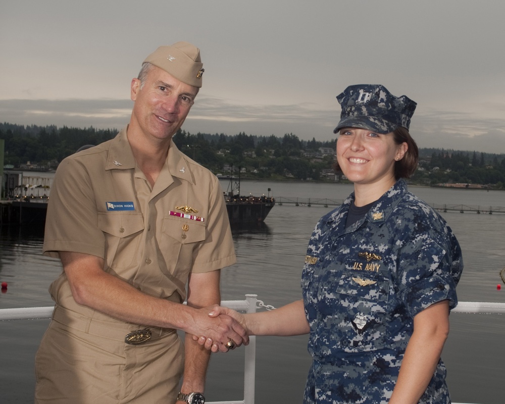 First female submarine supply corps officer