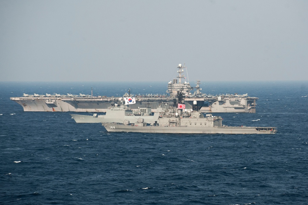 Formation during trilateral exercise