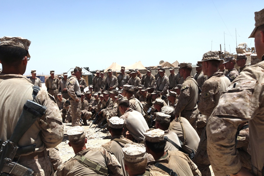 Purple Heart Ceremony aboard Forward Operating Base Shir Ghazay