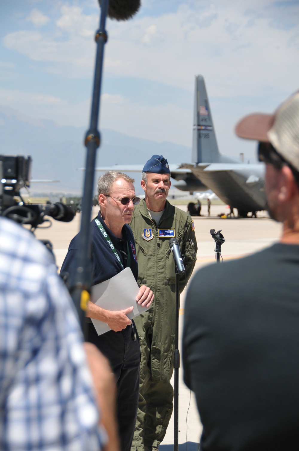 Wyoming Air National Guard MAFFS II arrives in Colorado Springs, Colo.