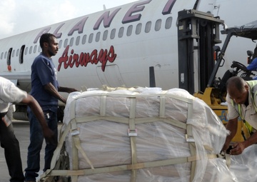 Altus AFB supports Denton Amendment with delivery of donations to Haiti