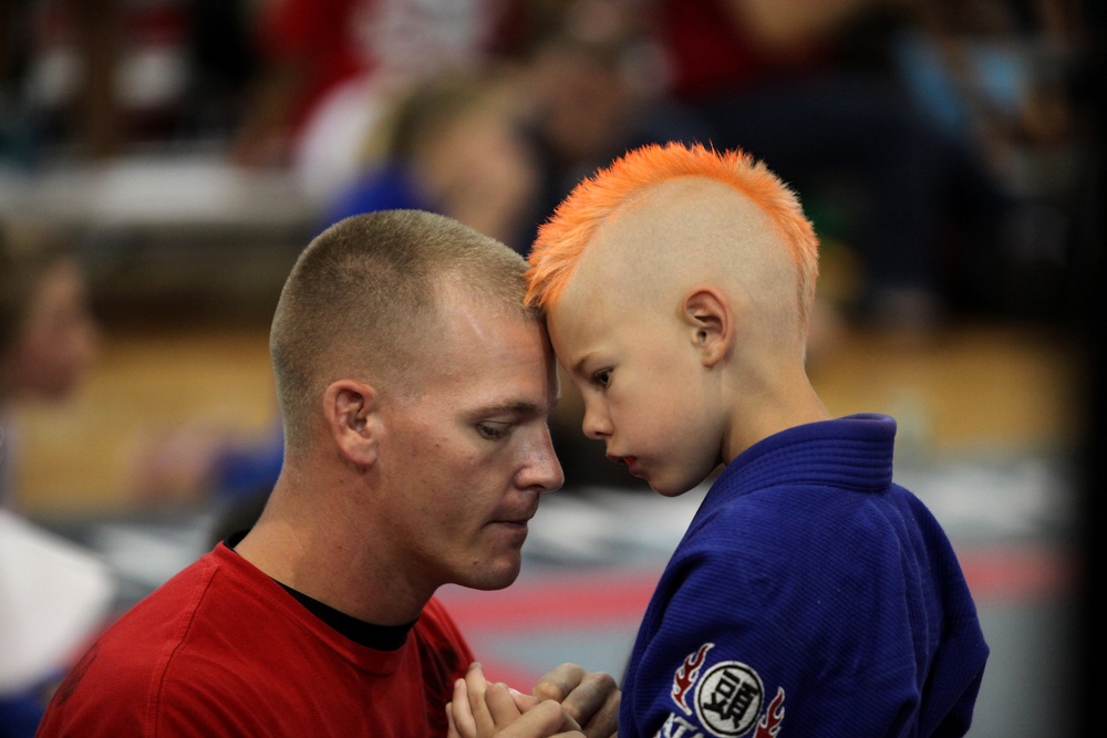Marine takes chance to bond with son through martial arts