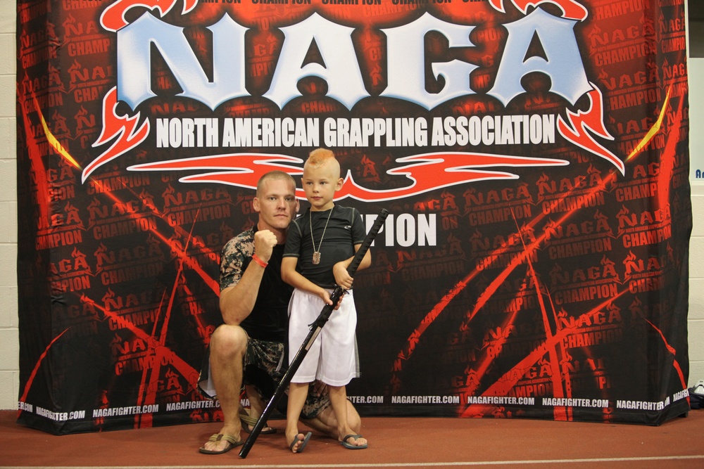 Marine takes chance to bond with son through martial arts