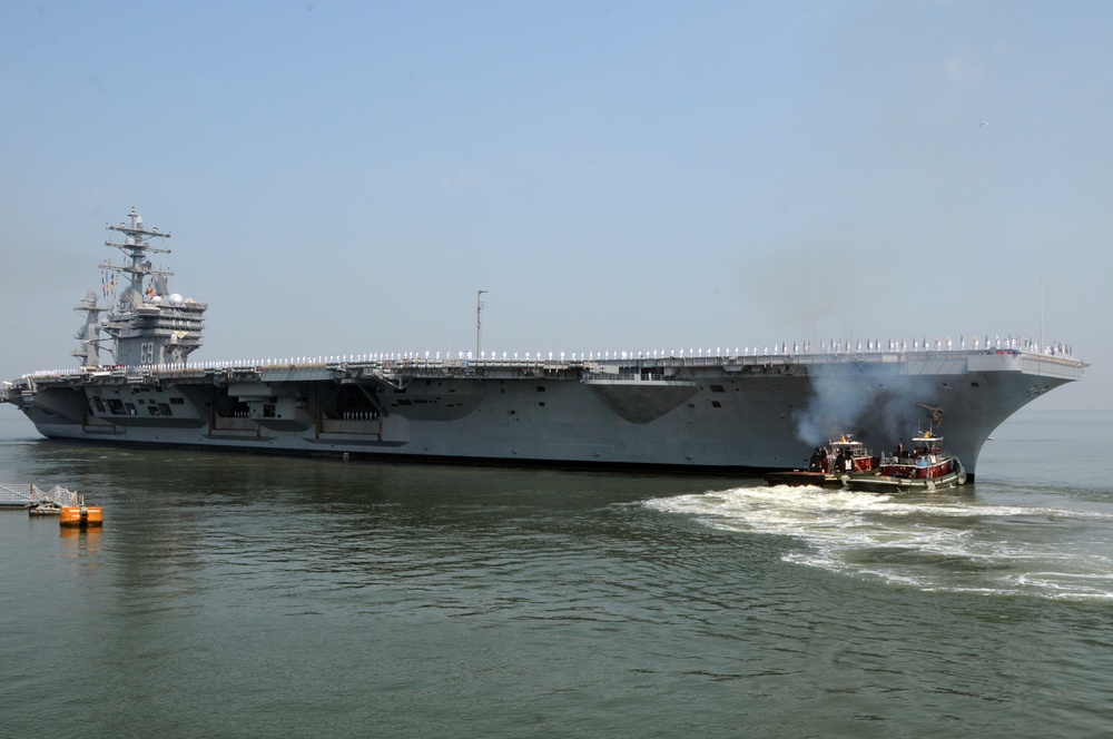 USS Dwight D. Eisenhower departs Norfolk