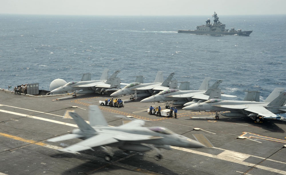 Flight deck of USS George Washington