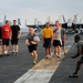 USS Dwight D. Eisenhower's  rugby team practices