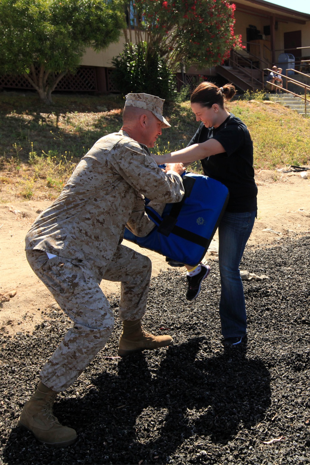 Spouses experience day in partners' boots