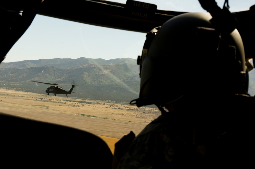 Parachute landing drop zone