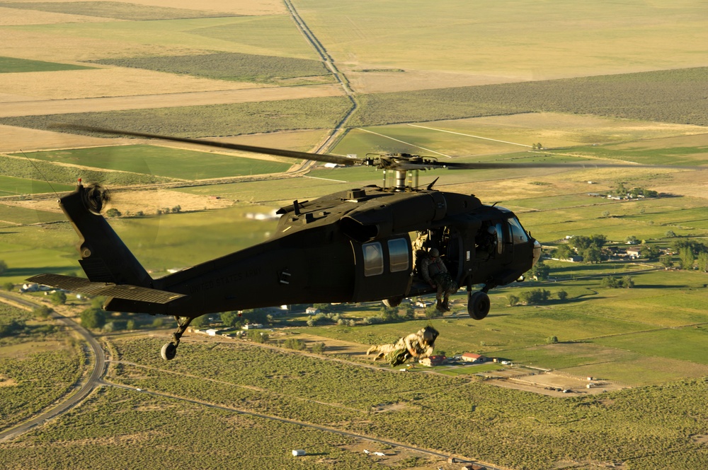 Parachute landing drop zone