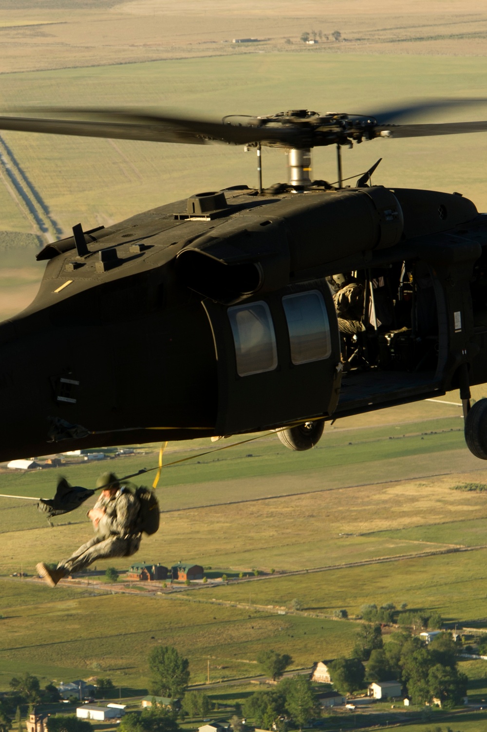 Parachute landing drop zone