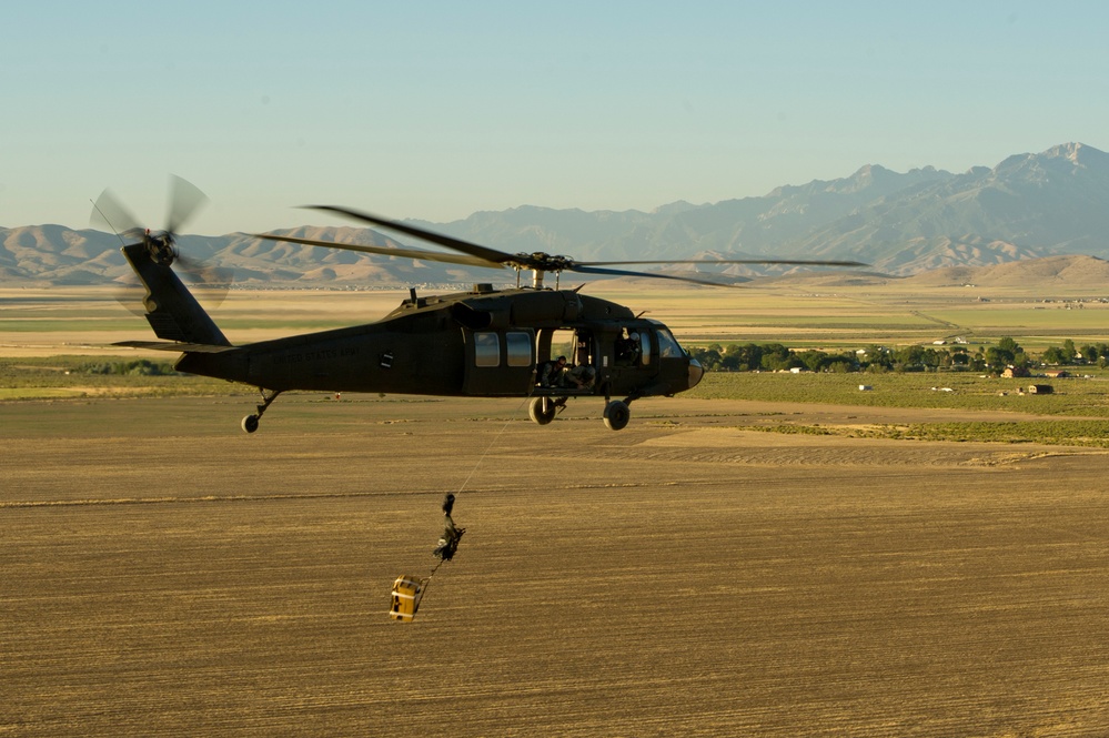 Parachute landing drop zone