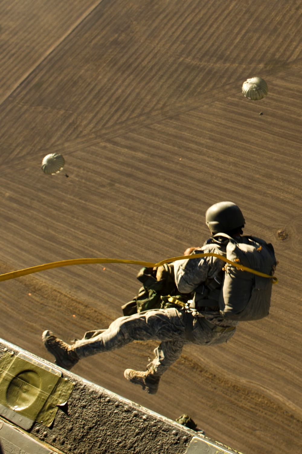 Parachute landing drop zone