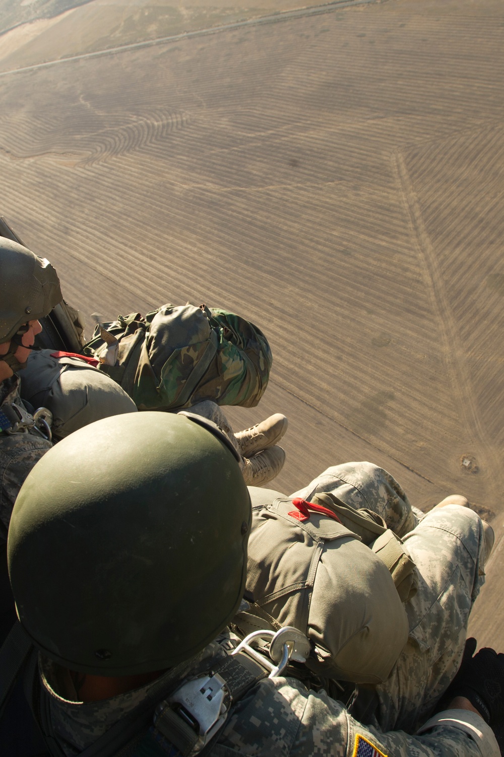 Parachute landing drop zone