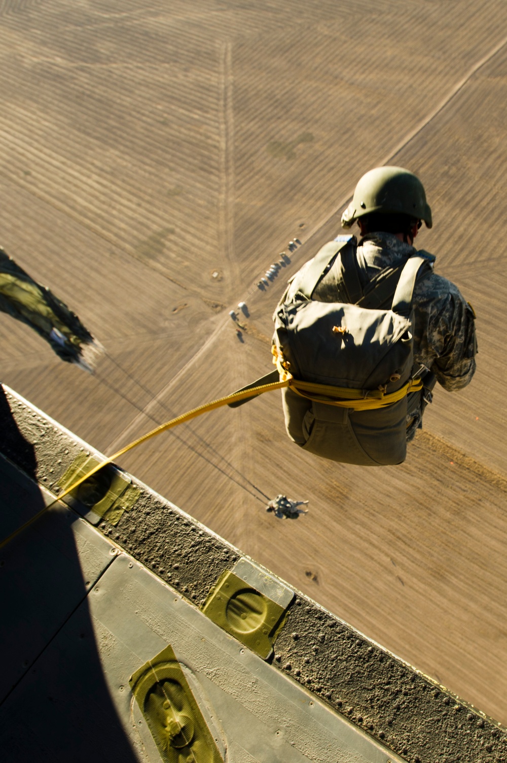 Parachute landing drop zone