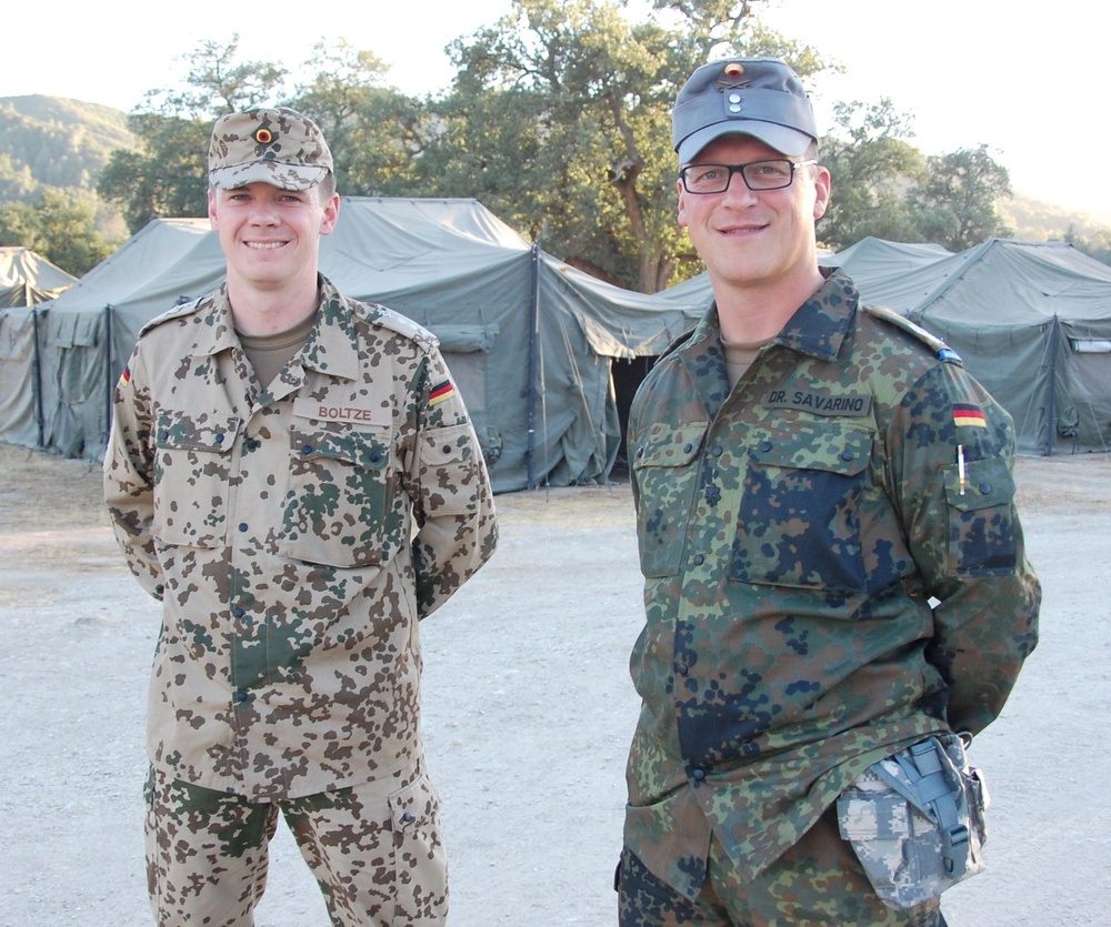 German doctors learn and teach at Warrior Exercise