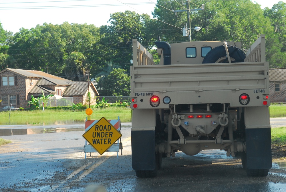 Florida National Guard responds to Tropical Storm Debby